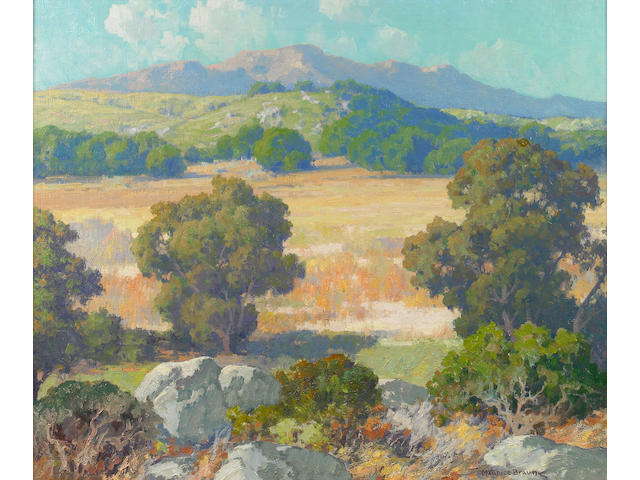 Maurice Braun (American, 1877-1941) Hubbard's grove 25 x 30in (overall: 36 x 41in)