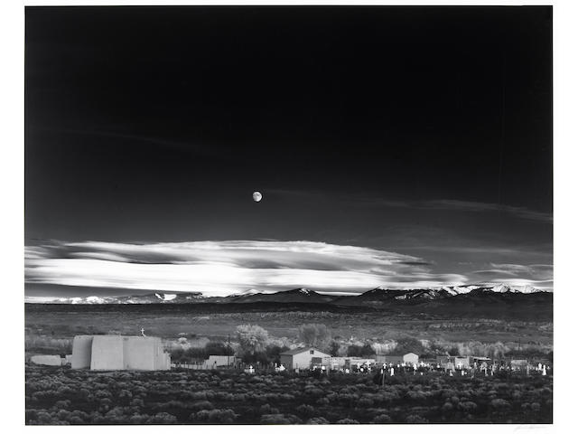 Ansel Adams (American, 1902-1984); Moonrise, Hernandez, New Mexico;