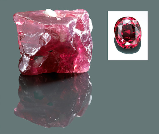 Bonhams : Spinel Rough and Cut