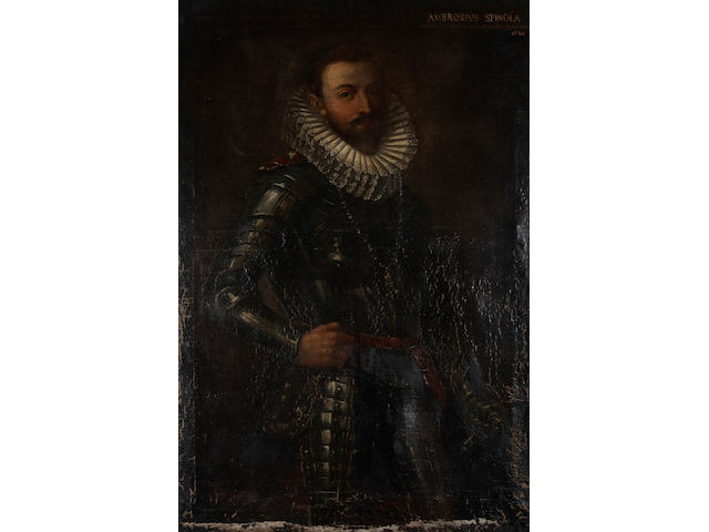 Italian School A portrait of a gentleman, thought to be Ambrosius Spinola 55 x 36in unframed