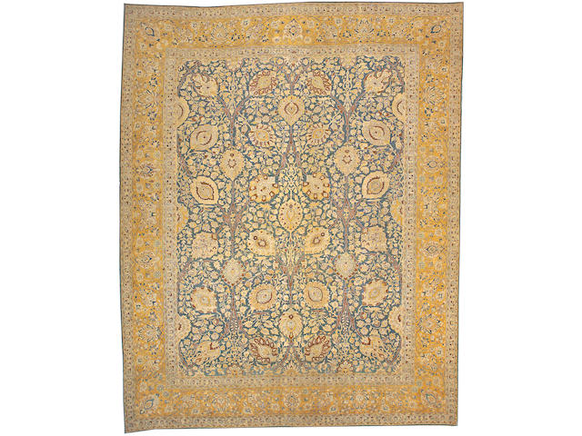 A Tabriz carpet Northwest Persia, size approximately 13ft. 1in. x 16ft. 6in.