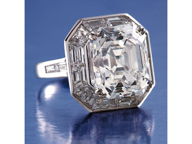An impressive diamond solitaire ring