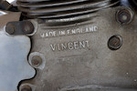 Thumbnail of Two owners from new, documented by factory records as 1 of 12 built with original black frame with Chinese Red tinwork,1952 Vincent 998cc Series C Rapide Frame no. C10241C Engine no. F10AB/1/8341 image 15
