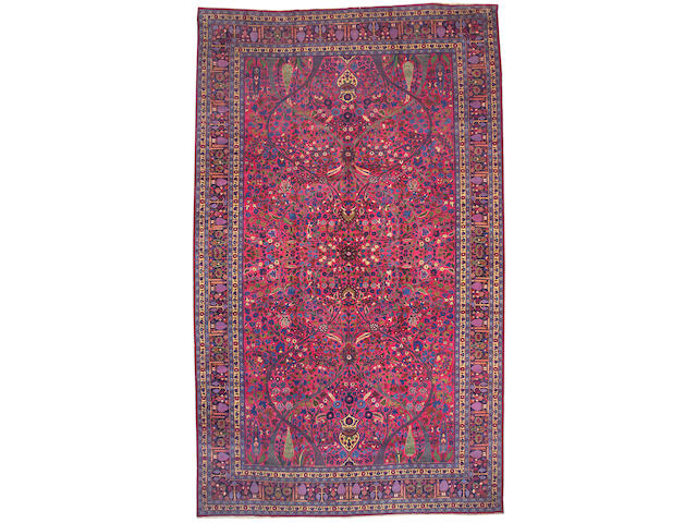 A Meshed carpet size approximately 11ft. 9in. x 18ft. 5in.