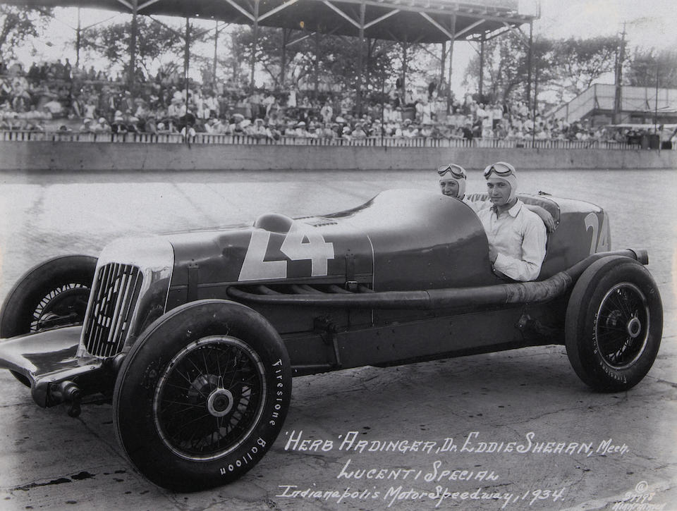 The ex-Herb Ardinger,1932 'Lucenti Special' Two-Man Indianapolis Race Car