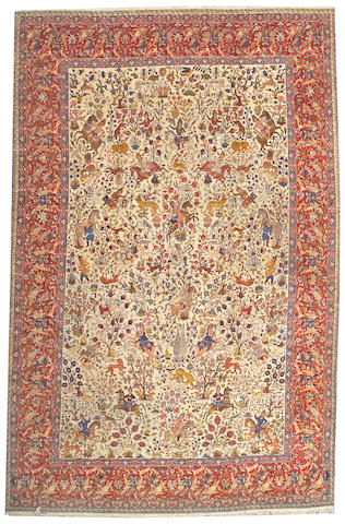 A Tabriz carpet Northwest Persia, size approximately 10ft. 11in. x 17ft.