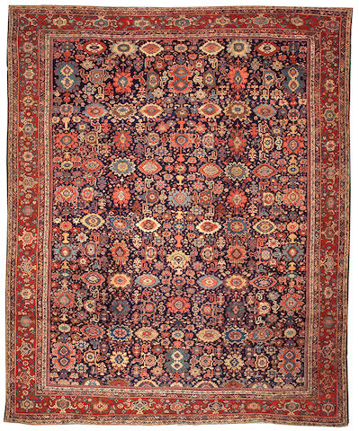 A Sultanabad carpet Centra lPersia, size approximately 10ft. 8in. x 13ft. 2in.
