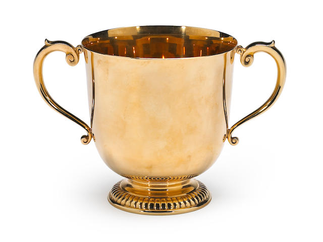 14Kt Gold Two Handled Cup by Shreve & Co.