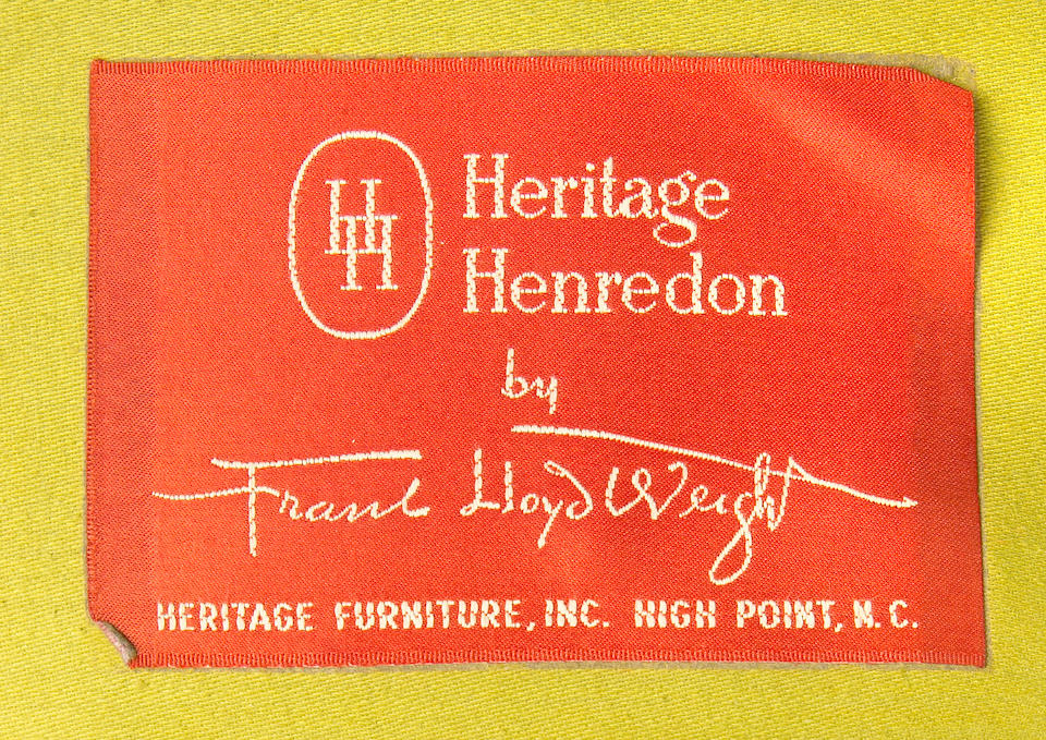 A Frank Lloyd Wright upholstered club chair for Heritage Henredon, 1950s