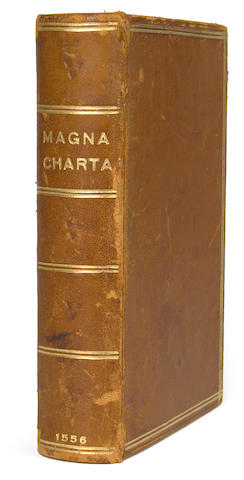[LAW.] Magna Charta cum statutis qu&#230; antiqua vocantur, iam recens excusa. London: Richard Tottell, 1556 (i.e. 1560?).