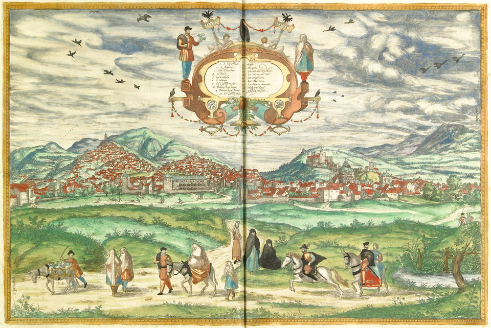 BRAUN, GEORGE, AND FRANZ HOGENBERG. Civitates orbis terrarum. Cologne and Antwerp: the Author, and Philippe Galle, 1575-93.