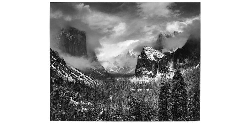 Ansel Adams (American, 1902-1984); Clearing Winter Storm, Yosemite National Park, California;