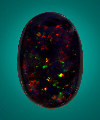 Bonhams Spectacular Black Dark Brown Nevada Opal