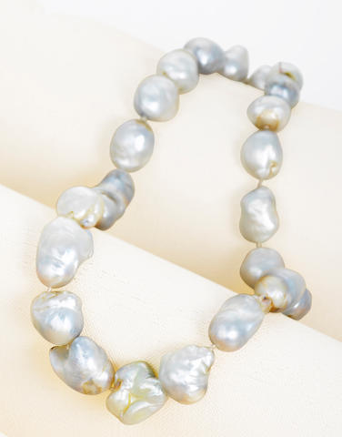 A South Sea cultured pearl necklace, Andrew Grima,