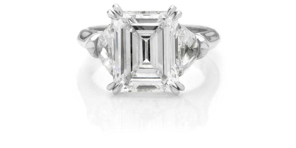A diamond solitaire ring, Harry Winston