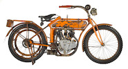 Thumbnail of Early American icon, from an important Long Island collection,1913 Flying Merkel Model Seventy Twin Engine no. 8329 image 1
