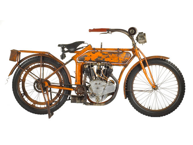 Early American icon, from an important Long Island collection,1913 Flying Merkel Model Seventy Twin Engine no. 8329