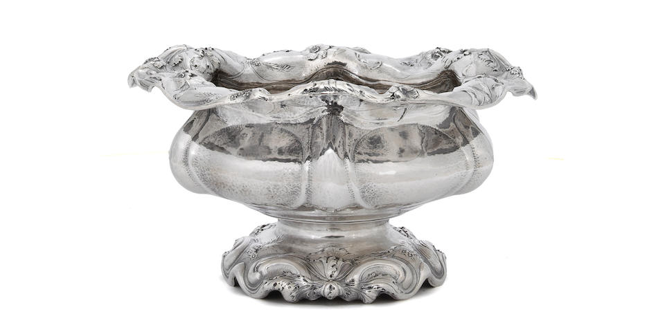 Silver Martele pedestal bowl by Gorham