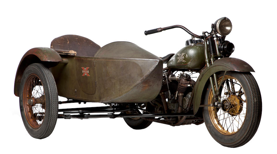 A combination of classics, from an important Long Island collection,1929 Excelsior Super X with Sidecar Engine no. A6327