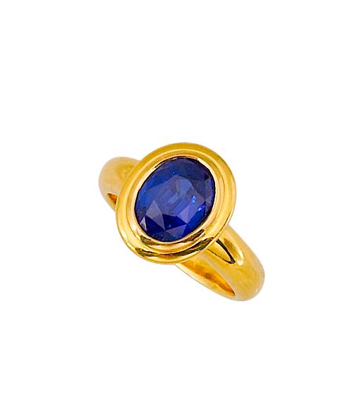 A sapphire ring