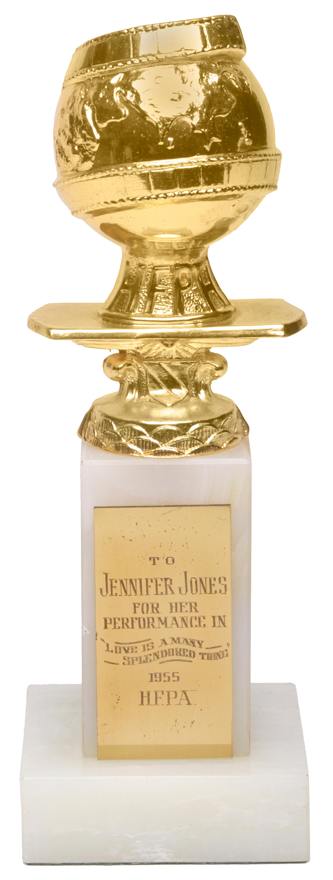 A Jennifer Jones Golden Globe award for 