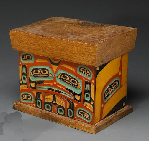 A Haida bentwood box