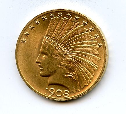 1908 Motto $10