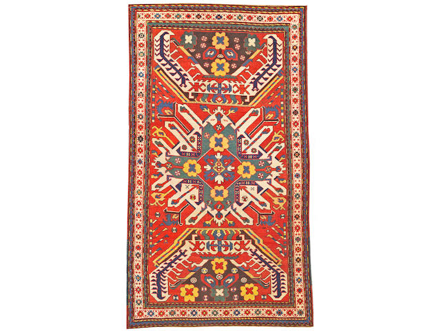 An Eagle Kazak rug Caucasus, size approximately 4ft. 2in. x 7ft. 6in.