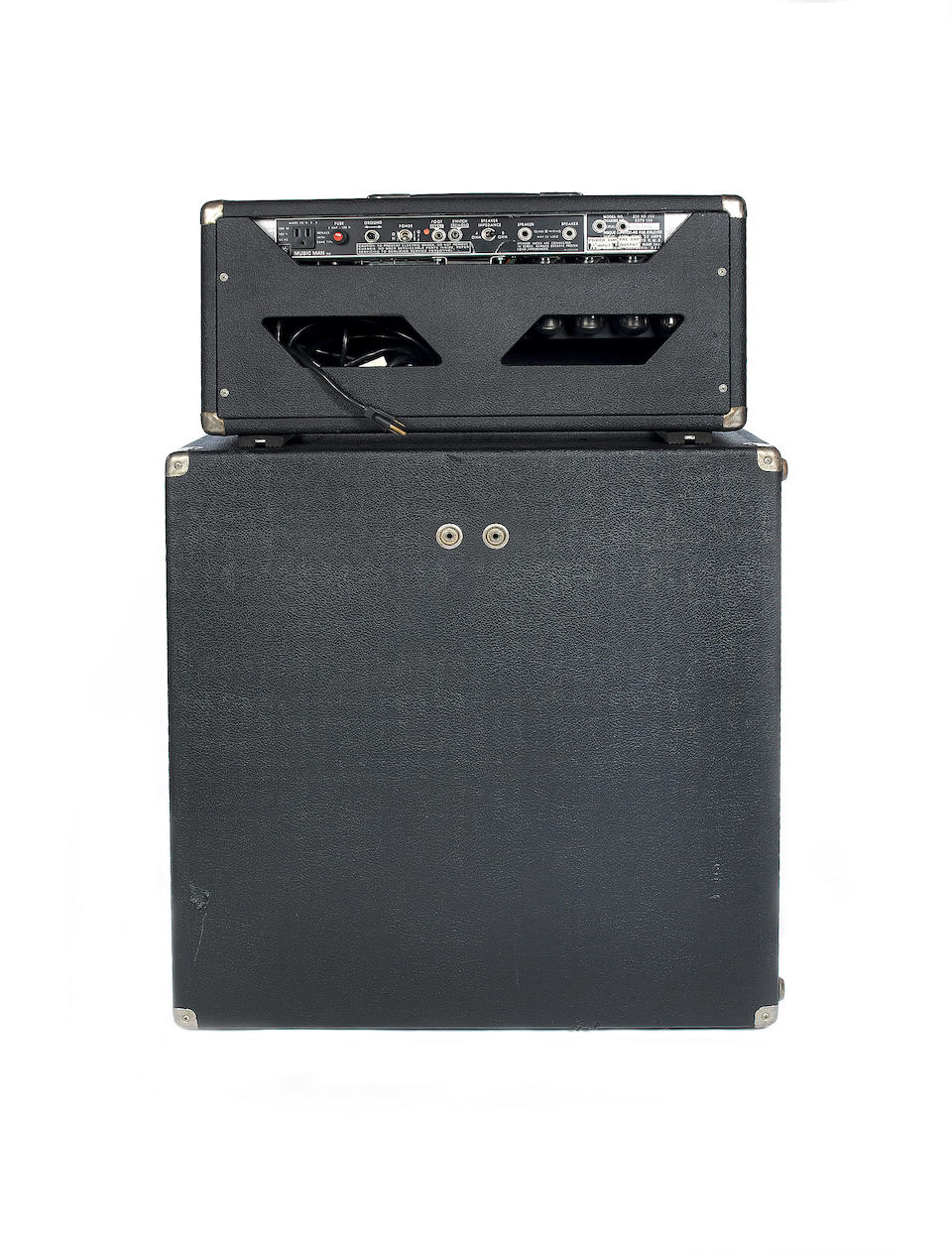 A 1981 Music Man HD-150 REVERB half-stack, AMP: Serial No. B012944, Chassis No. 2275-150, 3