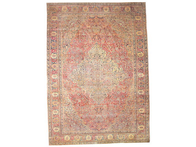 A Mohtasham Kashan carpet Central Persia, size approxiamtely 12ft. x 17ft.