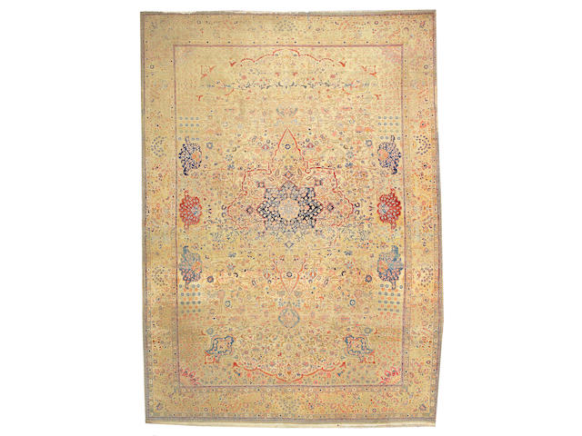 A Mohtasham Kashan carpet Central Persia, size approximately 10ft. 1in. x 13ft.