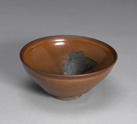 A Jian ware tea bowl Song Dynasty, with later decoration image 1