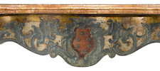 Thumbnail of A pair of Venetian Rococo paint decorated and scagliola consoles  mid-18th century image 6