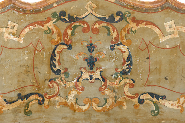 A pair of Venetian Rococo paint decorated and scagliola consoles  mid-18th century image 3