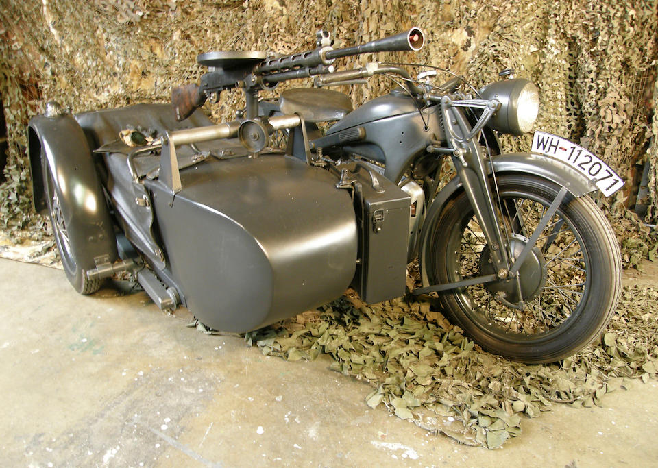 1938 Z&#252;ndapp 797cc K800 Military Bike with Sidecar Frame no. 195833 Engine no. 63788
