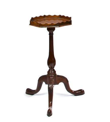 A George III style mahogany kettle stand first half 20th century