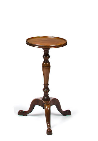 A George II mahogany dish top kettle stand mid-18th century