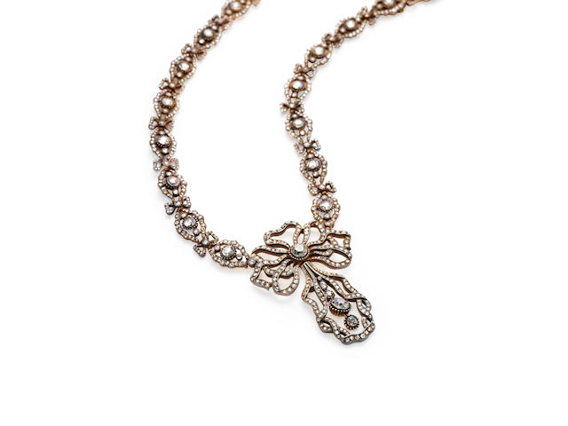 An early twentieth century diamond necklace, Cartier,