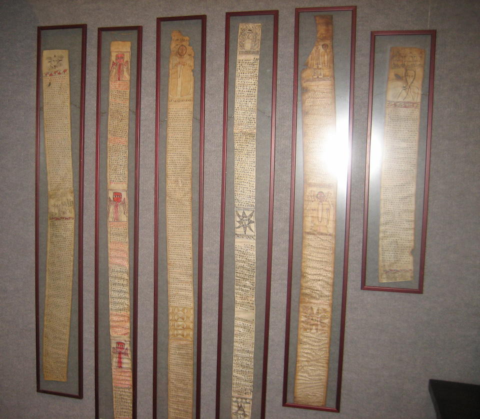 Eleven Ethiopian prayer scrolls