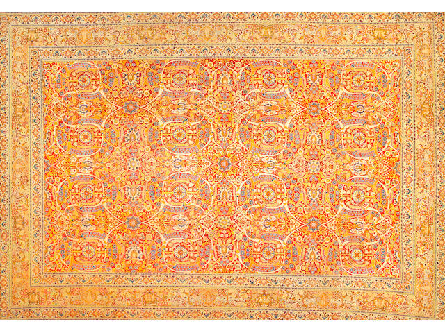 A Tabriz carpet Northwest Persia size approximately 10ft. 7in. x 15ft. 2in.