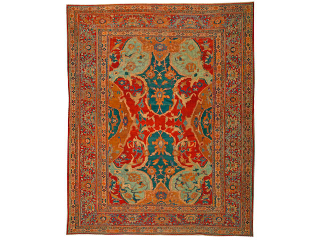 A Sultanbad carpet Central Persia size approximately 12ft. x 14ft. 10in.