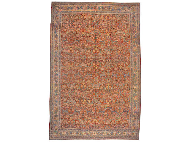 A Tabriz carpet Northwest Persia size approximately 11ft. 2in. x 17ft.