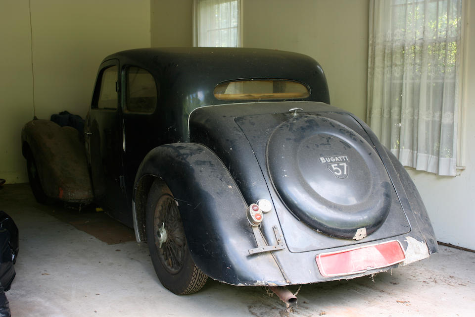 Barn discovery, single ownership since 1962 offered from the Estate of an Engineer,1938 Bugatti Type 57 Series 3 Ventoux Coupe  Chassis no. 57701 Engine no. 494