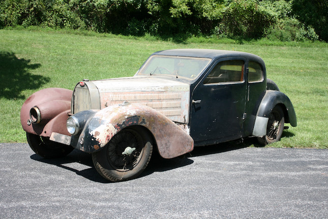Barn discovery, single ownership since 1962 offered from the Estate of an Engineer,1938 Bugatti Type 57 Series 3 Ventoux Coupe  Chassis no. 57701 Engine no. 494 image 1
