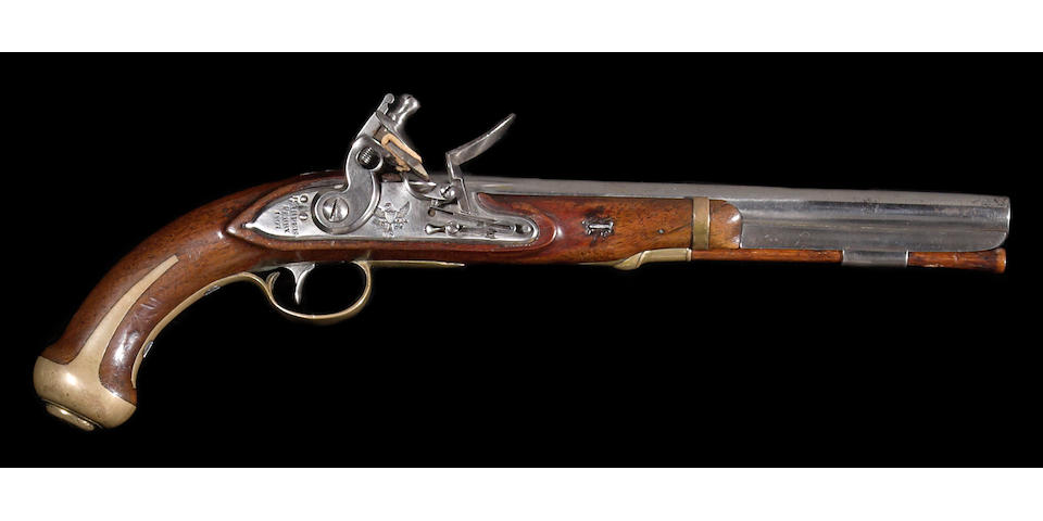 A U.S. Model 1805 Harpers Ferry flintlock martial pistol