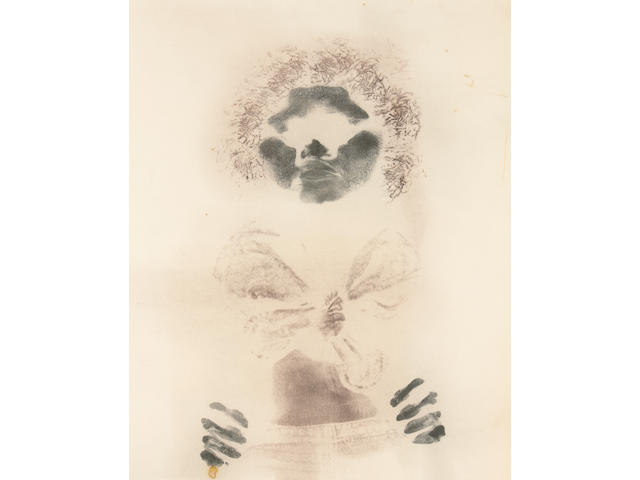 David Hammons (American, born 1943) Untitled (Bodyprint), 1975 28 1/2 x 22 5/8in (72.4 x 57.5cm)
