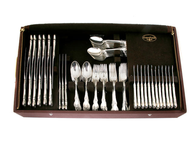A Towle sterling silver 'Old Master' flatware service for twenty four 20th century