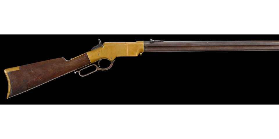 A martially marked Henry Model 1860 lever action rifle