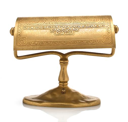 A Tiffany Studios gilt-bronze Zodiac desk lamp 1899-1918