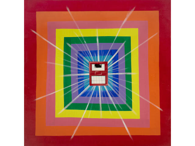 Kenny Scharf (American, born 1958) Squareget, 1988 96 x 96in